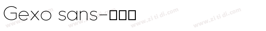 Gexo sans字体转换